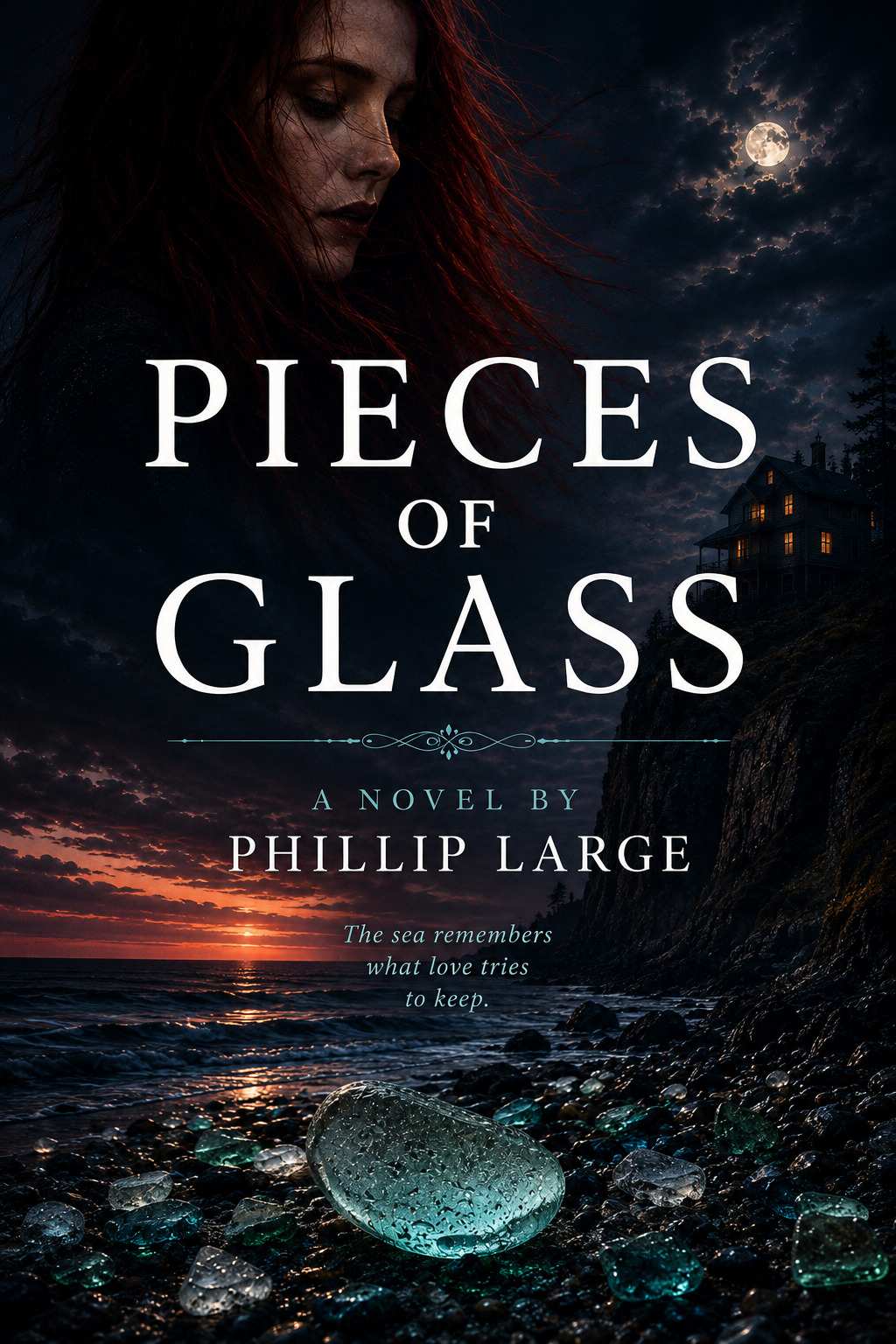 Cover of Pieces of Glass, a novel by Phillip Large
